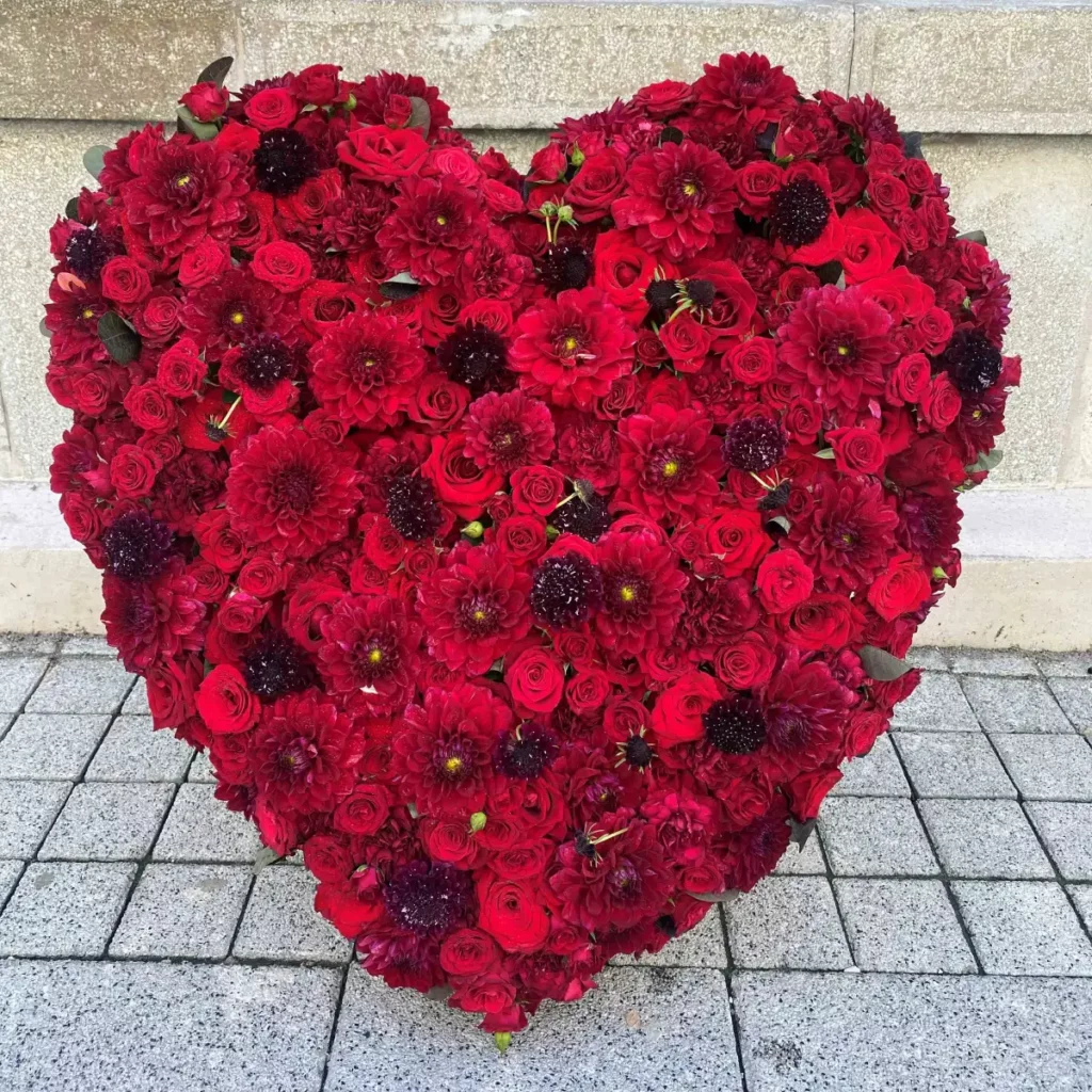 Szív formájú koszorú