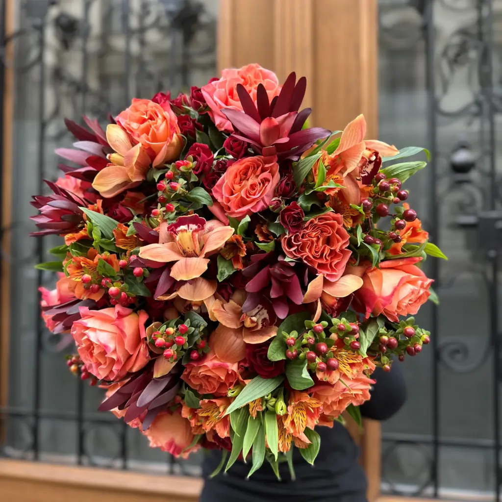 Autumn bouquet of mixed flowers, product image 2