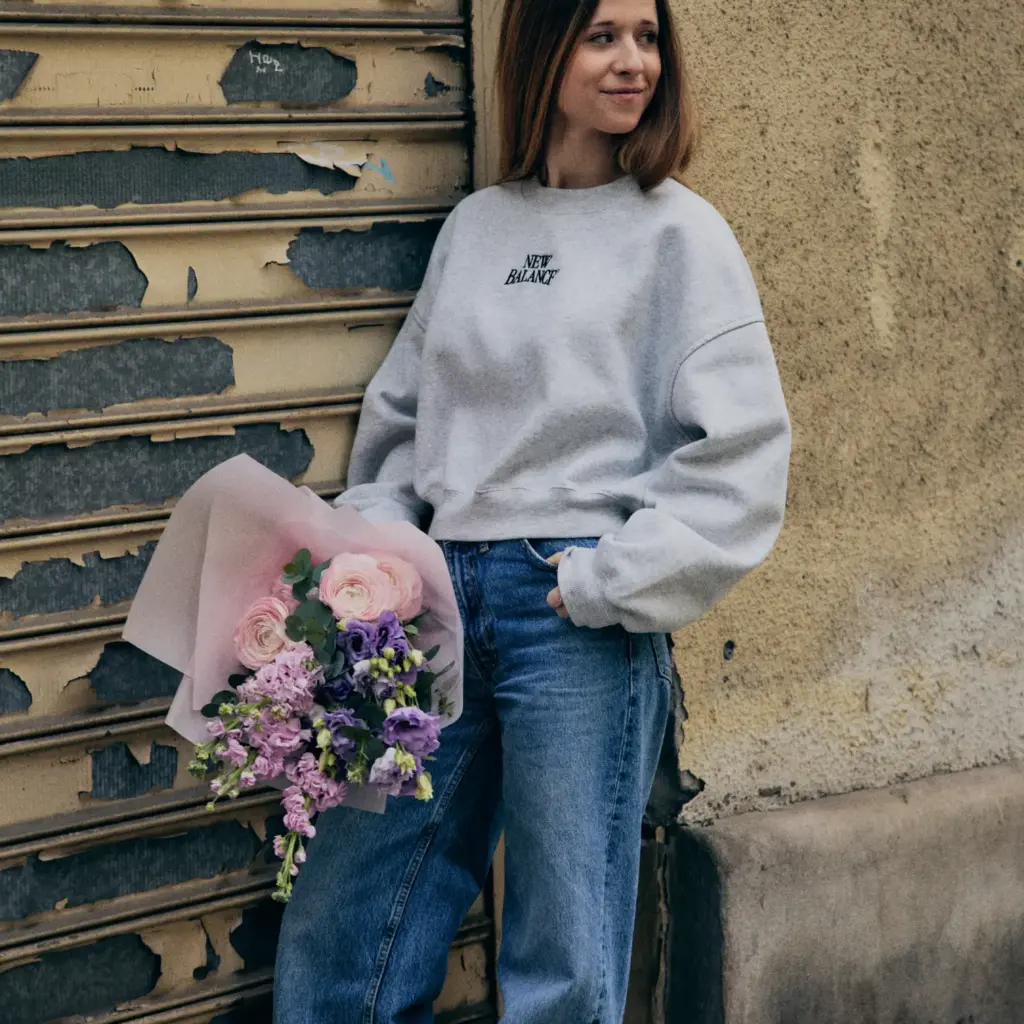 Ballagási csokor rózsaszín-lila színben, termékkép 2